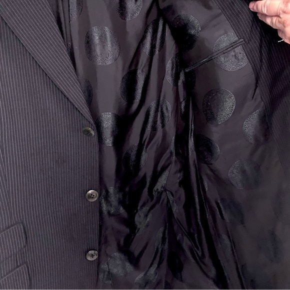 Gianni Versace Couture Pre-1997 Pin Stripe Suit Coat Size Euro 52/ US 42 Long - Picture 9 of 15